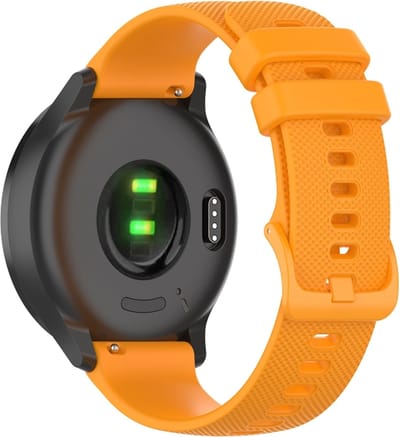 Siliconen bandje - geschikt voor Xiaomi Mi Watch / Watch 2 (PRO) / Watch S1 / Watch S1 Pro / Watch S2 / Watch S3 / Watch S4 / Watch S5 / Haylou / Redmi Watch 5 Active & Lite - oranje