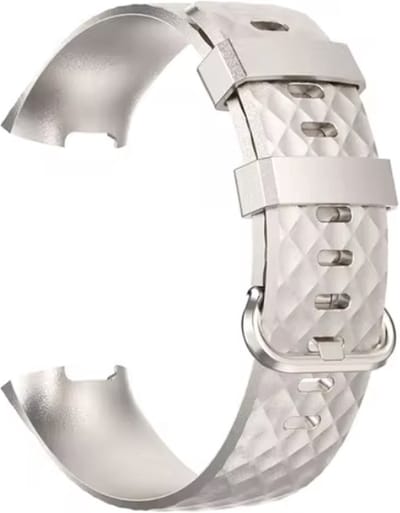CHPN - Horlogebandje - Bandje geschikt voor Fitbit - Fitbit 3/4 - Sportbandje - Champagne - S/M - Horlogeband - Excl. fitbit - Armband -Polsband