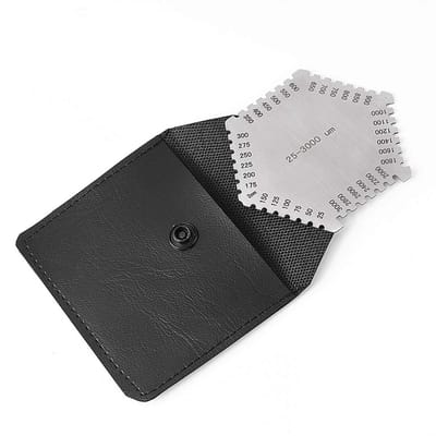 Dailygoods- Natte Filmdiktemeter 25-3000um - Roestvrij Stalen Kam - Herbruikbaar - Hoge Meetnauwkeurigheid - Voor Verf/Lak Metingen - Laagdikte Meter