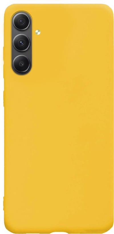 Hoes - Geschikt voor Samsung Galaxy A54 - Sterk & Shockproof - Hoesje Cover - Siliconen Case - Geel