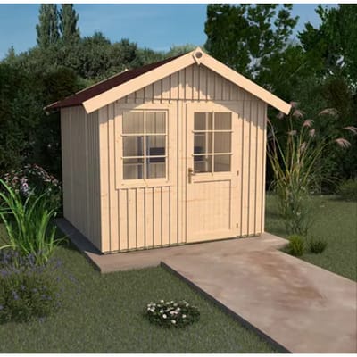 Weka Tuinhuis 410 Zweeds - Onbehandeld - 272x299cm