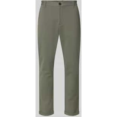 Slim fit stoffen broek met omgeslagen broekspijpen