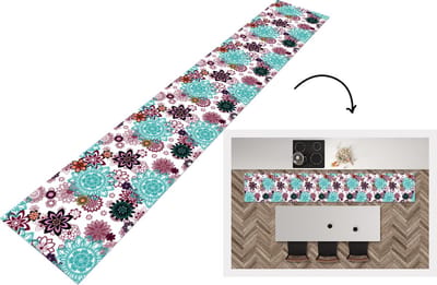 Keukenloper - Loper keuken - Mandala - Bloemen - Patroon - 300x50 cm - Keukenloper vinyl