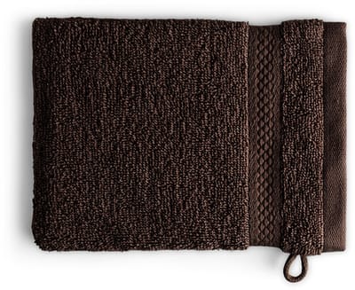 DoubleDry Hotel Washandjes 16 x 21 cm – Set van 6 – 100% Katoen 500 g/m2 – Zacht & Absorberend - Chocoladebruin