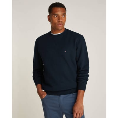 Tommy Hilfiger Essential Fleece Crew Sweater Heren - Maat S