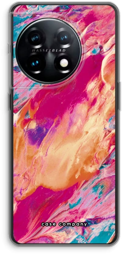 Case Company® - Hoesje geschikt voor OnePlus 11 hoesje - Pastel Echoes - Soft Cover Telefoonhoesje - Bescherming aan alle Kanten en Schermrand
