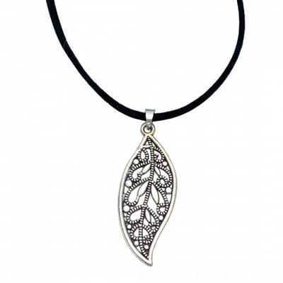 Ketting boomblad zilverkleur 45 cm - Charme Bijoux