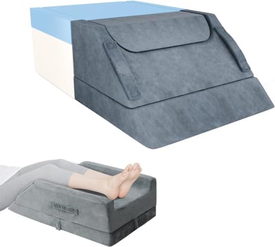 aderkussens voor het omhoog leggen van benen - Ergonomisch beenophogingskussen - Kniekussen beenkussen, voor lymfedrainage, om uit te rusten, benen bij spataderen, ischias