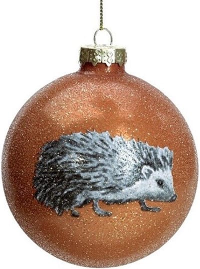 HomeBound by KY | Glazen bal stekelvarken | glazen bal | kerstbal | kerstdecoratie | 8x8x8cm