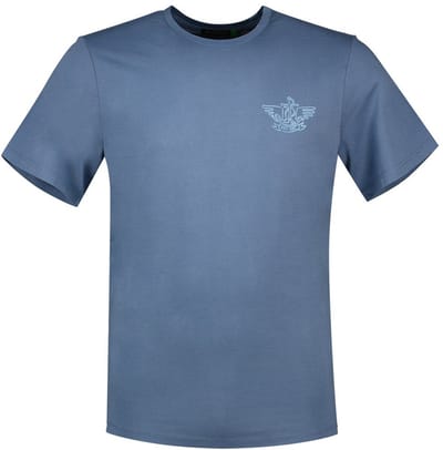 Dockers Logo T-shirt Met Korte Mouwen Blauw M Man