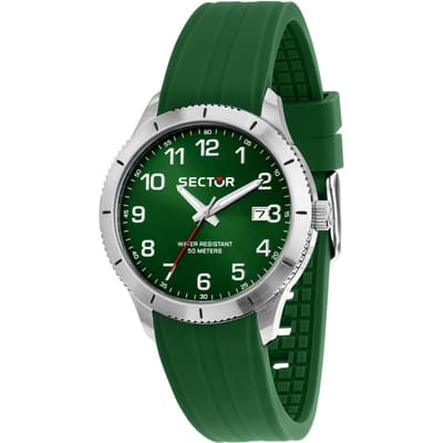 Montre Homme Sector 270 Bracelet Silicone Cadran Vert Quartz R3251578016 vert