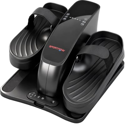 Stoelfiets - Bureaufiets - 12 Snelheden - LED-display - met Afstandsbediening - Antislip - Draagbaar - Fietstrainer met LCD-scherm - Mini Hometrainer - Deskbike - Fitness - Beentrainer - Zwart