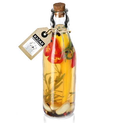Glazen Fles voor Olie en Azijn met Kurk - 225 ml