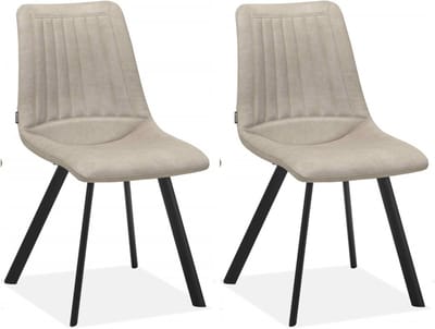 Eetkamerstoel Pluto - Sand (set van 2 stuks)