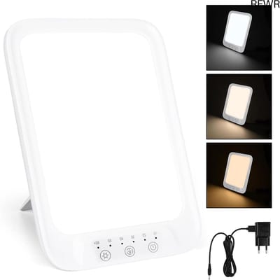 RFWR® Daglichtlamp met 16000 lux en 10 helderheidsniveaus voor optimale lichttherapie