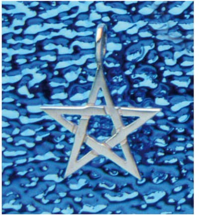 Hanger pentagram zonder rand