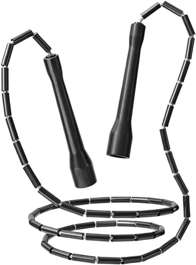 longziming -Perlen Springseil - Beaded Jump Rope - Getouwd Touw - Tactiele Feedback - Snelle Lengteaanpassing - TPE En Nylon - Lichtgewicht Ontwerp - Indoor En Outdoor Training - 1 Stuk