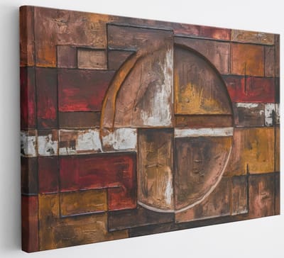 Saammp Canvas Schilderij - Abstract - 30x20 - Foto op canvas - Wanddecoratie - Muurdecoratie Woonkamer - Slaapkamer decoratie - Canvas Print