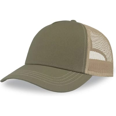 Atlantis Headwear Rapper Canvas Cap Recycled AT426 - OLIVE/KHAKI - One size