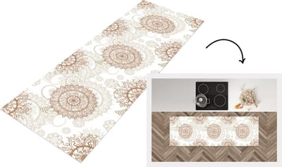 Keukenloper - Loper keuken - Mandala - Azië - Patronen - Zen - 150x50 cm - Keukenloper vinyl