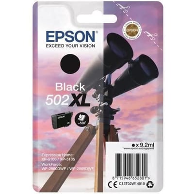 Epson Inktcartridge 502XL (C13T02W14010) Zwart Hoge capaciteit