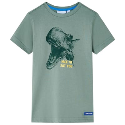 vidaXL - Kindershirt - 104 - kakikleurig