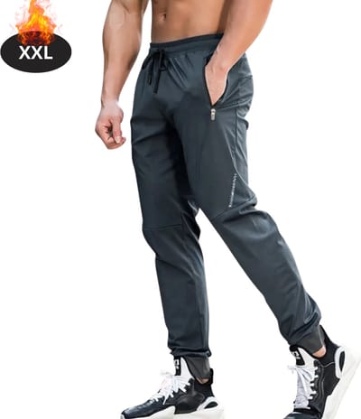 Livano Trainingsbroek Heren - Sportbroek - Trainingsbroek Lang - Trainingspak - Sportkleding - Donkergrijs - XXL