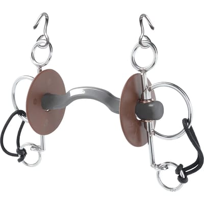Pelham voor paard kort met tongopening, zacht Beris Konnex 130 mm