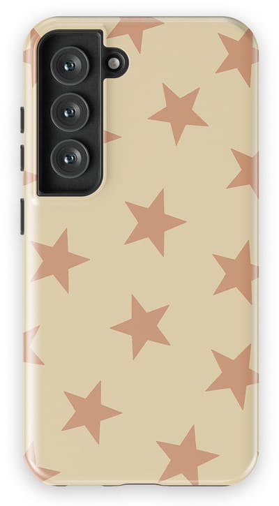 DripCase Hoesje Samsung Galaxy S23 | Sterren Design | Magnetisch Opladen | 2-in-1 Ontwerp | Stars Backcover Amber Dust