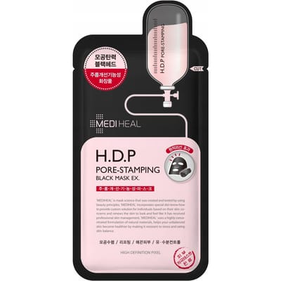 MEDIHEAL H.D.P Pore-Stamping Black Mask 25 ml - Maska  do Wygładzania Porów