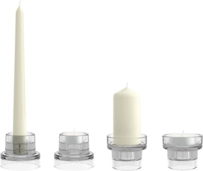 Bolsius - 4-in-1 multihouder - Glas - Ø84mm