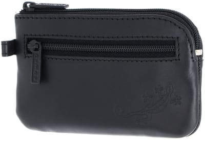 oxmox Leren sleutelgeval Leather Keyholder Lizard 2.0 Embossed Black zwart