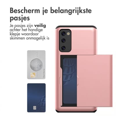 imoshion Hoesje met Pasjeshouder - Geschikt voor Samsung Galaxy S20 FE - Rosé Goud
