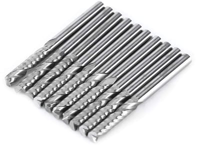 Allecto - Tungsten Carbide Frees Cutter Set - 10-delige set - 4mm Schacht - Voor precisiewerk - Harde materialen - Freesgereedschap - Perfect voor ...
