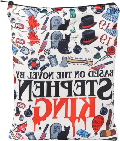 Allecto Plus - Boekhoes geïnspireerd door Stephen King - Horrorgeschenk voor fans van Stephen King - Boekhoes voor Stephen King-liefhebbers - Stephen King romanaccessoire