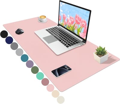 Bureau Mat - Werk Mat Schrijfoppervlak - Bureau Bescherming - Zacht Comfortabel Oppervlak - 100x40cm - Roze