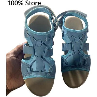 Dames Sandalen Schoenen Nieuwe Mode Sandalen Dames Open Teen Dames Sandalen Comfortabele Ronde Schoenen Platte Strand Sandalen 36 gray
