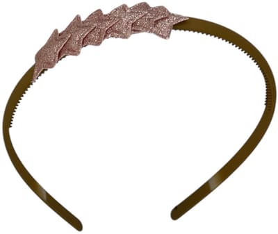 Diadeem met sterretjes - kerstcollectie - glimmend - ster - khaki diadeem - roze