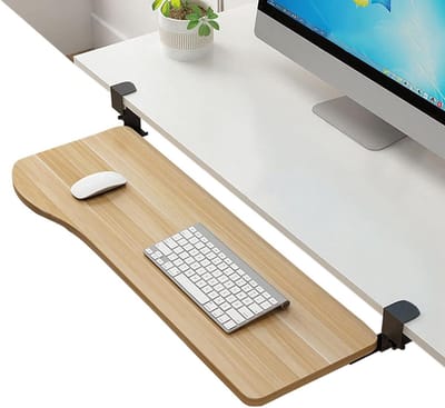 Schuiftoetsenbordlade - Bureau Extender - Ruimte Organiseren - Zonder Boren - 75 cm - Zwart