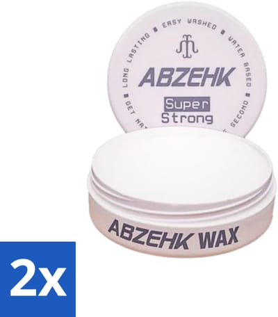 2 x Abzehk - Hair Wax - Grey Super Strong - Matte Styling & Extreme Fixatie - 150ml - Haartype - Styling Wax - Matte Finish - Extreme Hold - Hair Wax