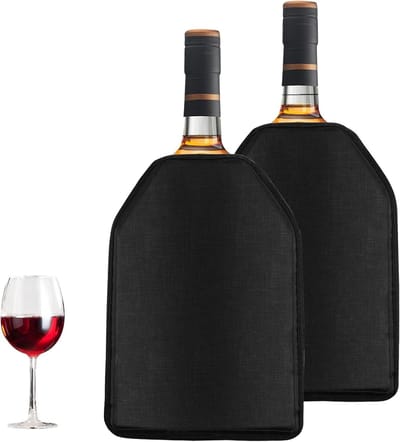 Wijnkoelmanchet - Polyester - 2 stuks - Flexibel en Opvouwbaar - Voor Wijn, Champagne en Frisdranken