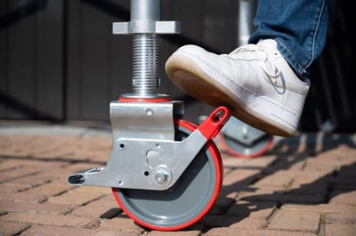 Wixor | steigerwiel 200 cm | rolsteiger | wiel | steigeronderdeel | steiger | aluminium | gecoat | stelling