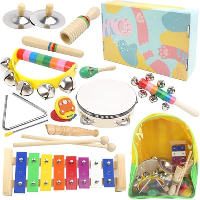 Houten Muziekinstrumenten Speelgoed voor Peuters en Baby's vanaf 1 Jaar
