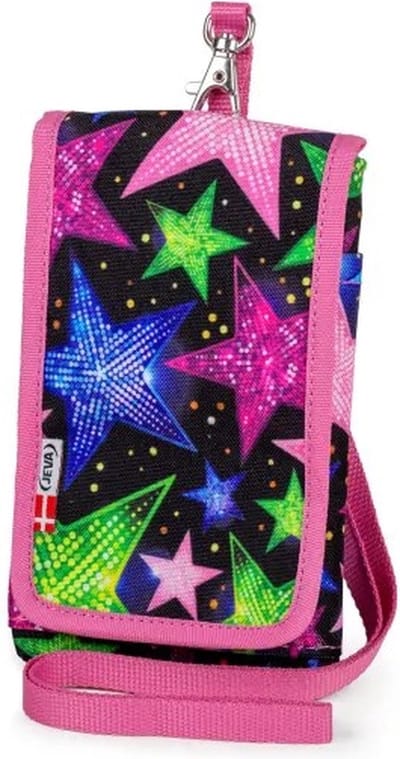 JEVA Universeel Telefoonhoesje met koord Rainbow Glitter