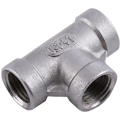 Gloednieuwe T-stuk 3-weg buisfittingen met binnendraad RVS SS 304   (14  37mm )