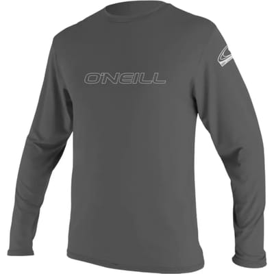O´neill Wetsuits Basic Skins Rash Guard Met Lange Mouwen Grijs XS Man