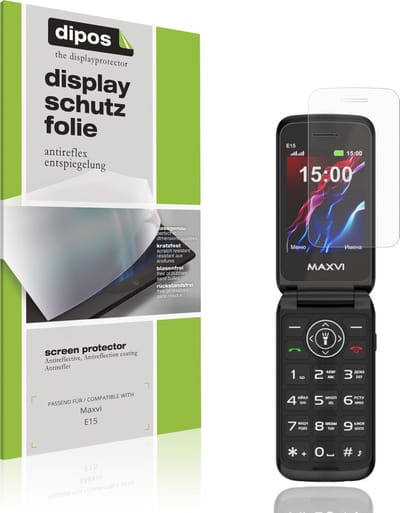dipos – 4x Matte Beschermfolie geschikt voor Maxvi E15 | Krasbestendige & antireflecterende Screenprotector Ultra-Thin