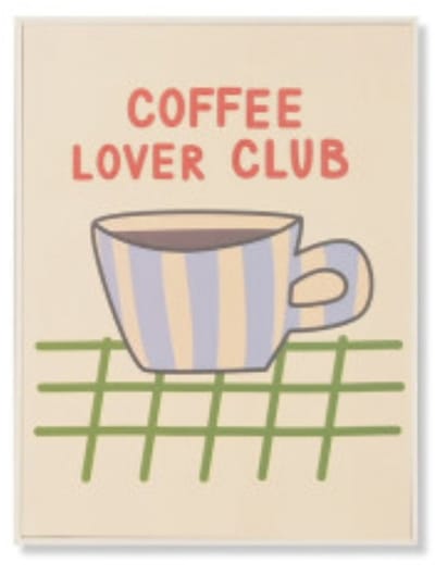 Beker koffie schilderij - Item Int.