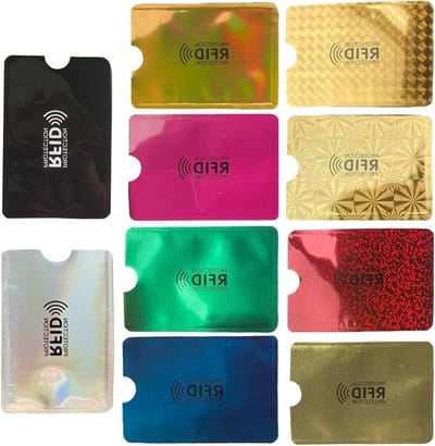RFID Blokkerende Kaarthoesjes - Creditcard Houder Paspoort Cover - Persoonlijke Gegevens Beveiligen - Set van 10 Stuks