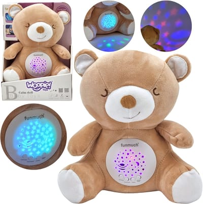 Woopie Baby 2-in-1 teddybeer slaapspeelgoedprojector - 10 slaapliedjes